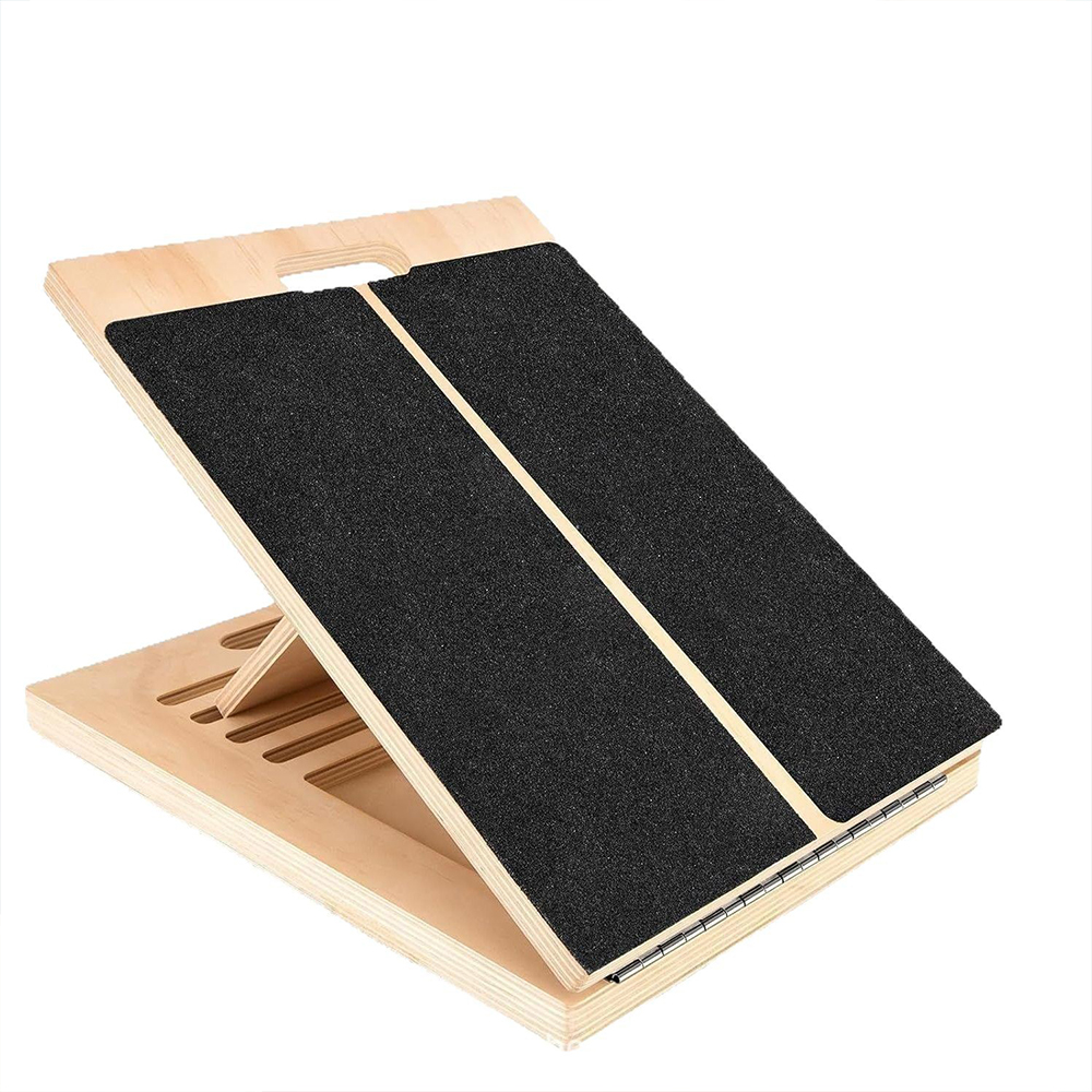 Sports Equipment Website - Foldable Wooden Incline Board Adjustable Calf