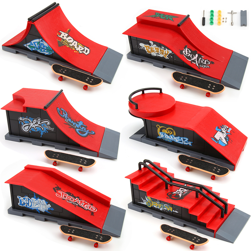 Skateboard Complete Deck - Professional Finger Skateboard DIY Skate Park