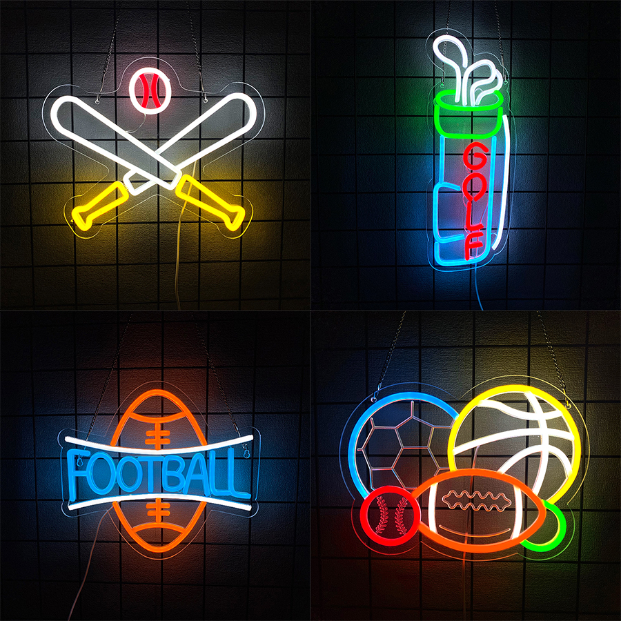 Sports Equipment Used - Ball Sports Equipment Led Neon Sign,