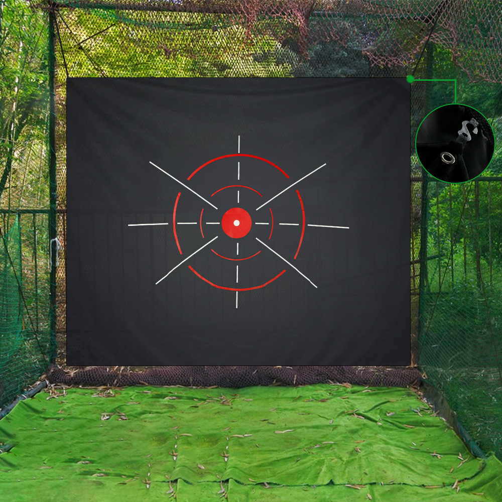 Golf Putting Mat - 168x146cm Golf Target Cloth Hitting Net