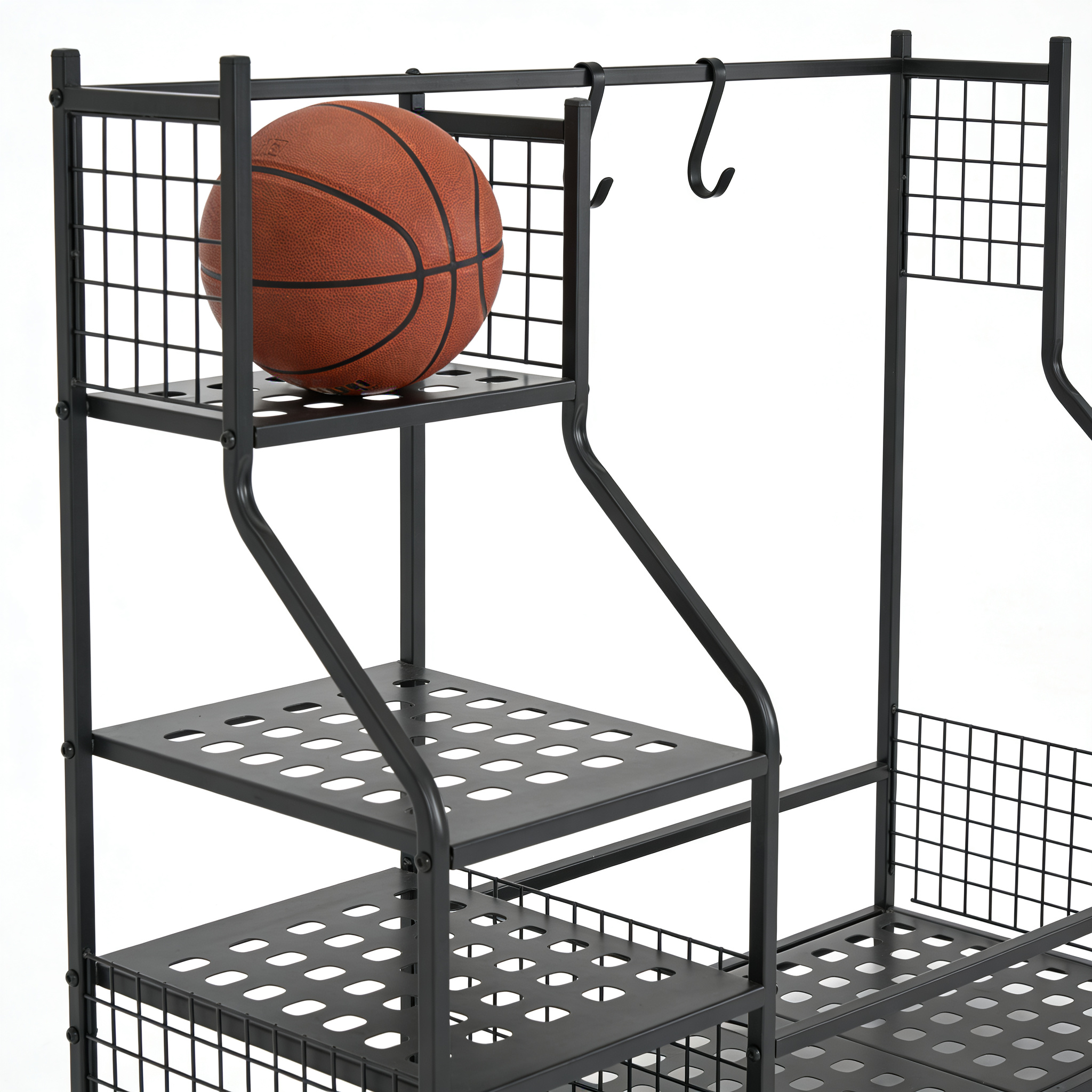 Sports Equipment For Sale - Modern Metal Display Shelf for Garage
