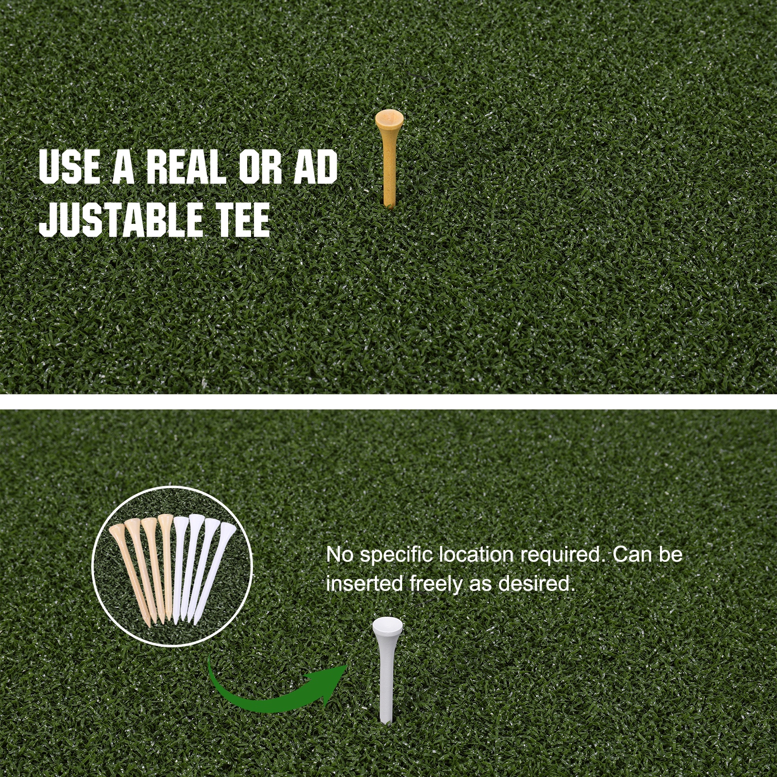 Dual-Turf Golf Mat 5 X 5 FT Go - Golf Putting Mat avaliação e preço