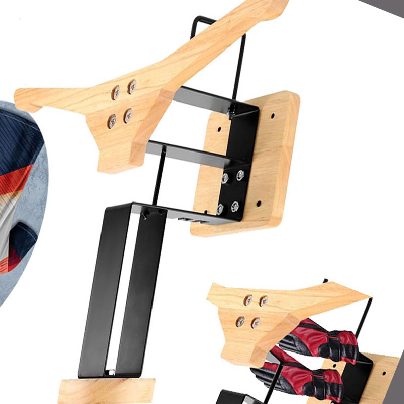 Wood Motorcycle Helmet Holder  - Sports Equipment At Home avaliação e preço