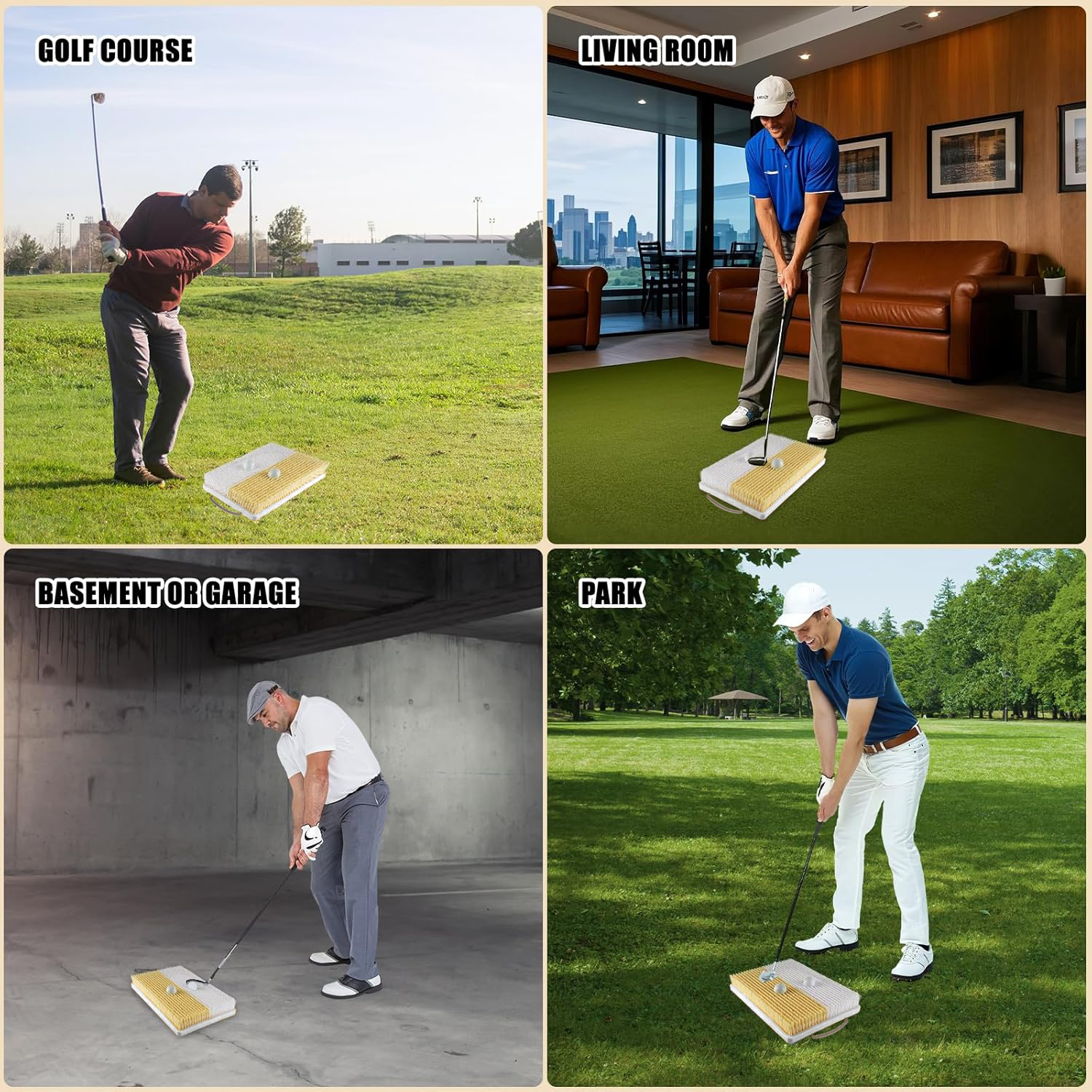 Golf Bunker Practice Mat-Dual- - Golf Putting Mat avaliação e preço