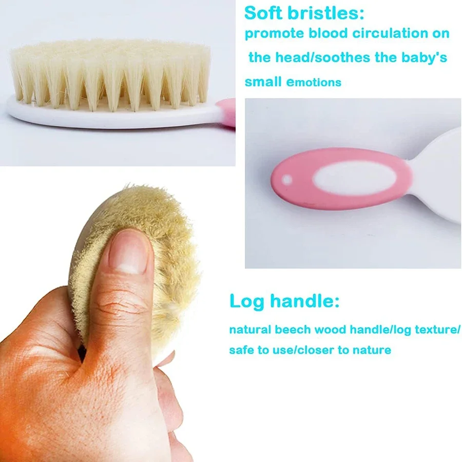 Baby Hair Brush Set for Newbor - Swim Cap Silicone avaliação e preço
