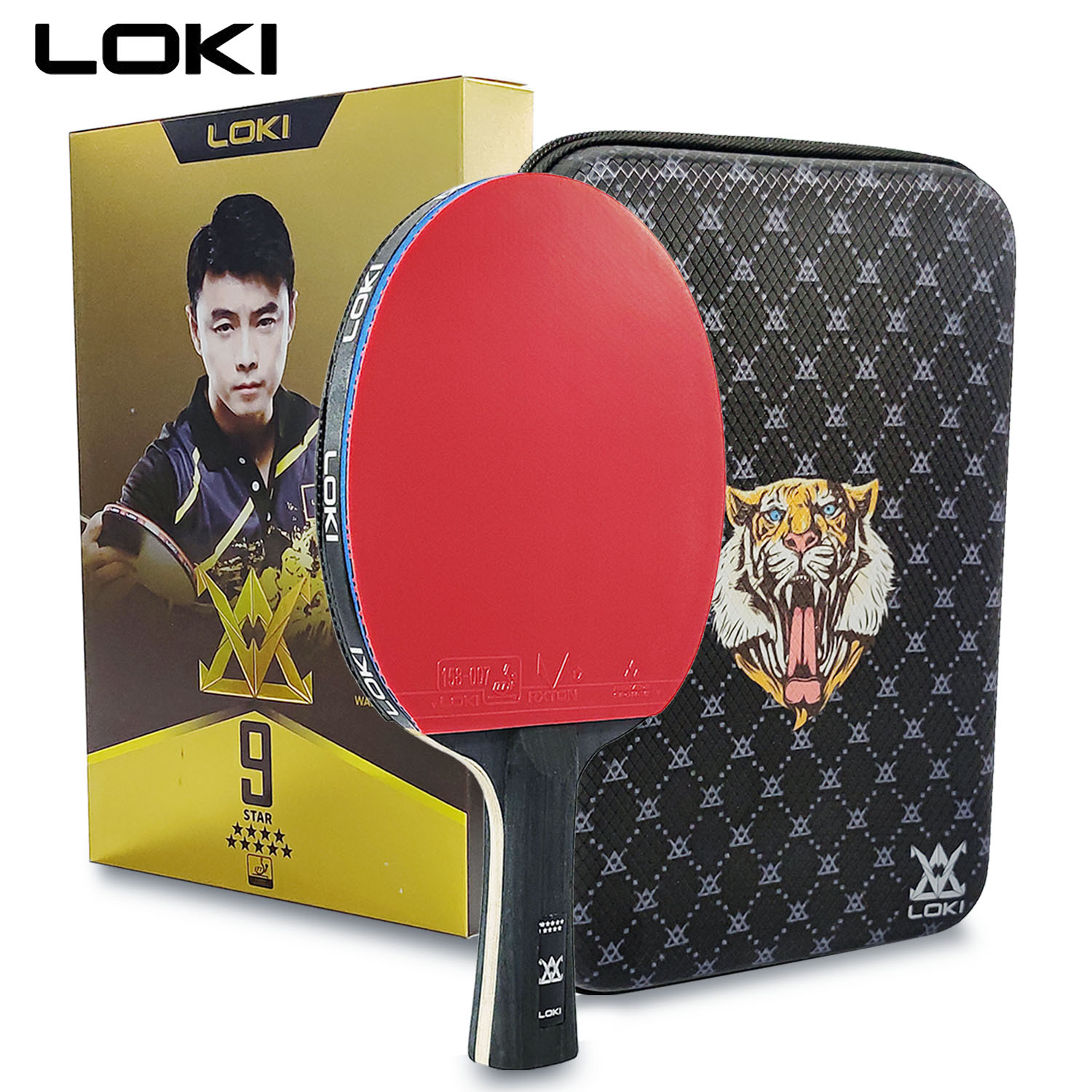 LOKI 9 Star Table Tennis Racke - Badminton Racket Carbon avaliação e preço