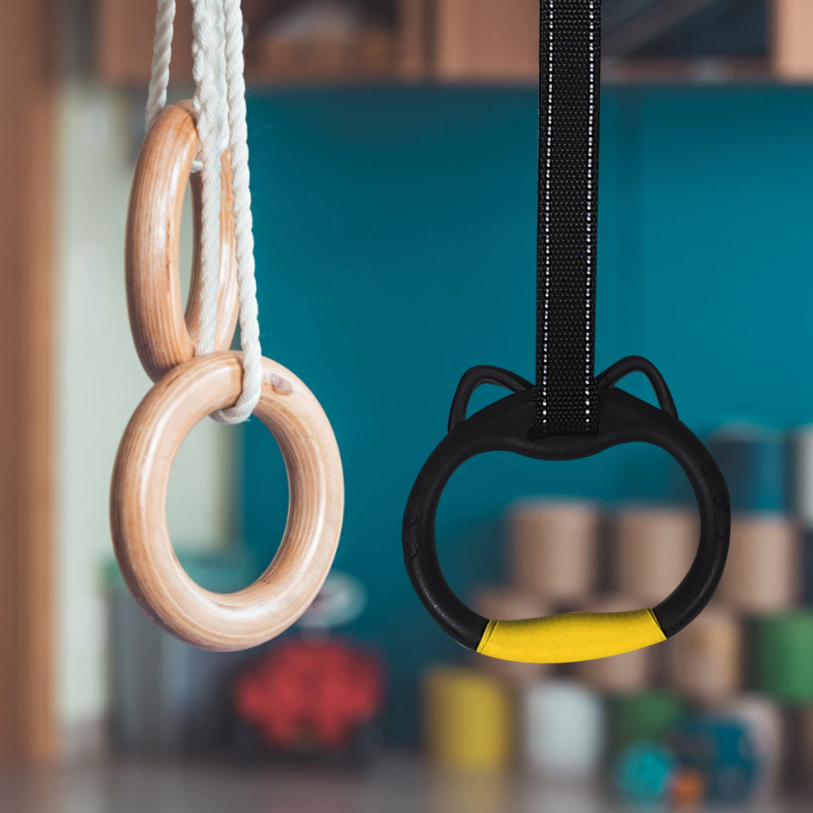 1 set 1 Set Gymnastics Rings F - Sports Equipment Website avaliação e preço