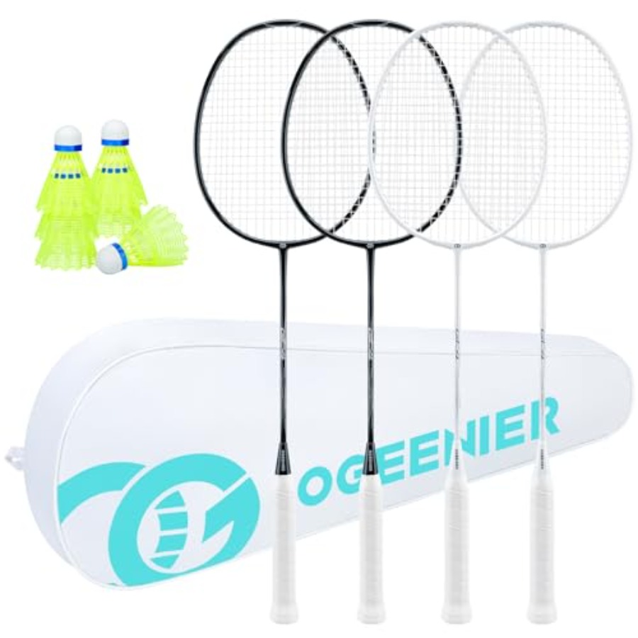 Badminton racket set for recre - Badminton Racket Carbon avaliação e preço