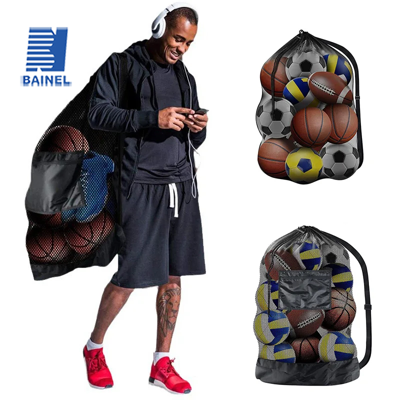 Large Mesh Bag for Storing Bas - Sports Equipment Store avaliação e preço