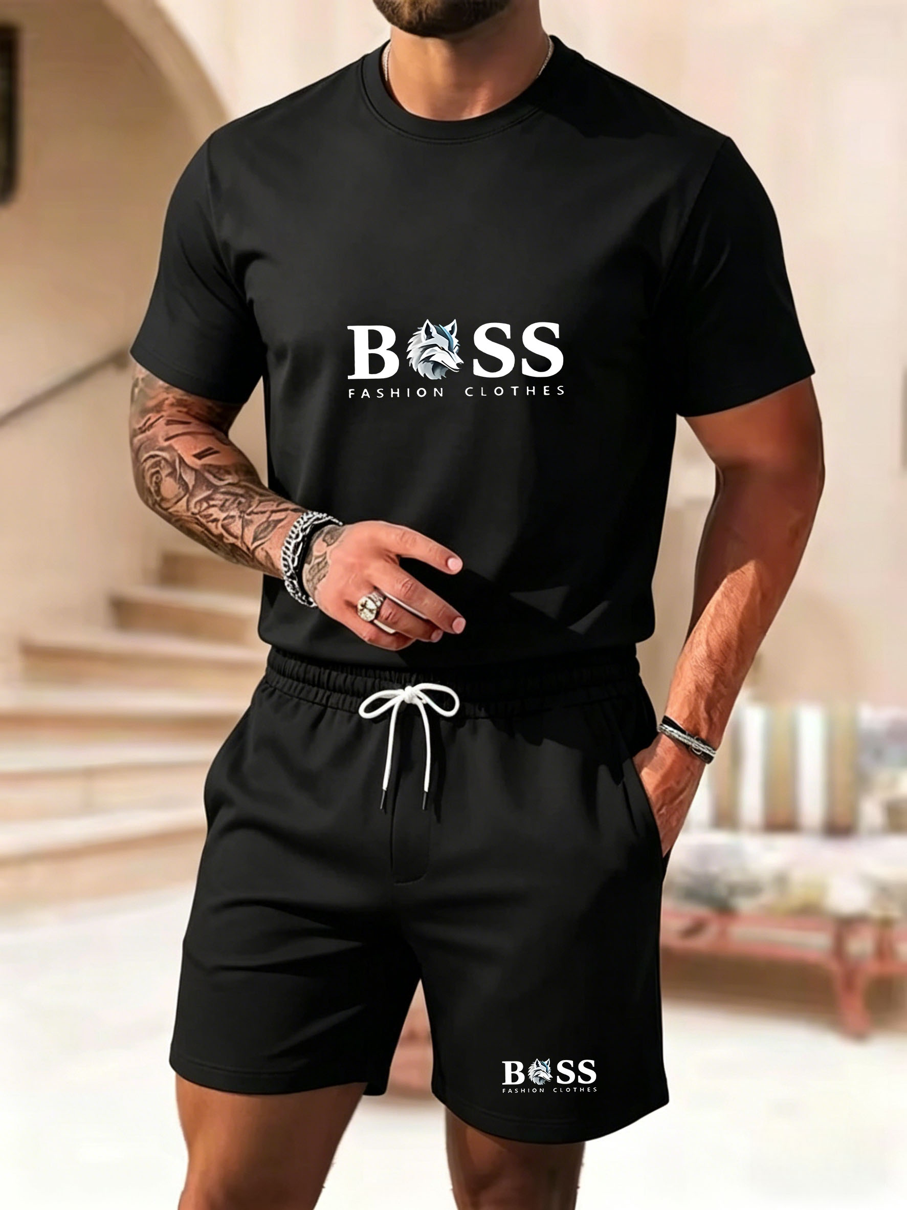 Men's two-piece sportswear sho - Sports Equipment For Sale avaliação e preço