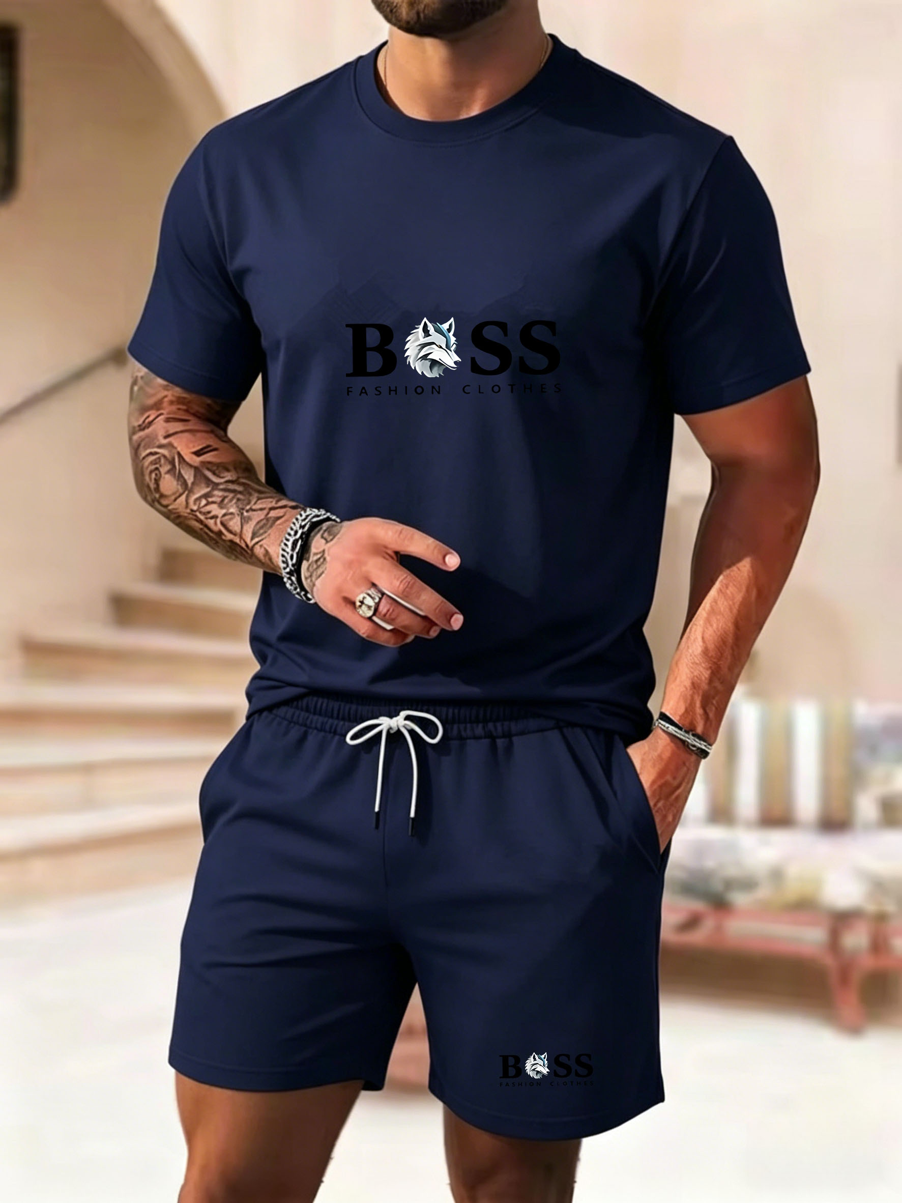 Men's two-piece sportswear sho - Sports Equipment For Sale avaliação e preço