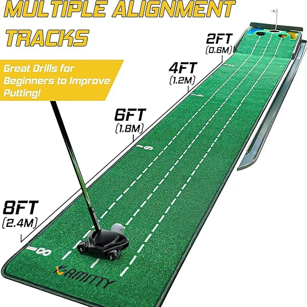 PGM Golf Indoor Putting Mat Pu - Golf Putting Mat avaliação e preço