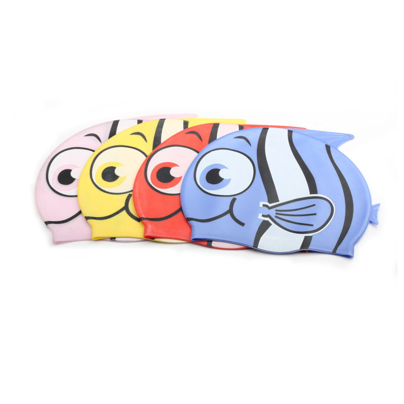 Boys Girls Silicone Elastic Sw - Swim Cap Silicone avaliação e preço