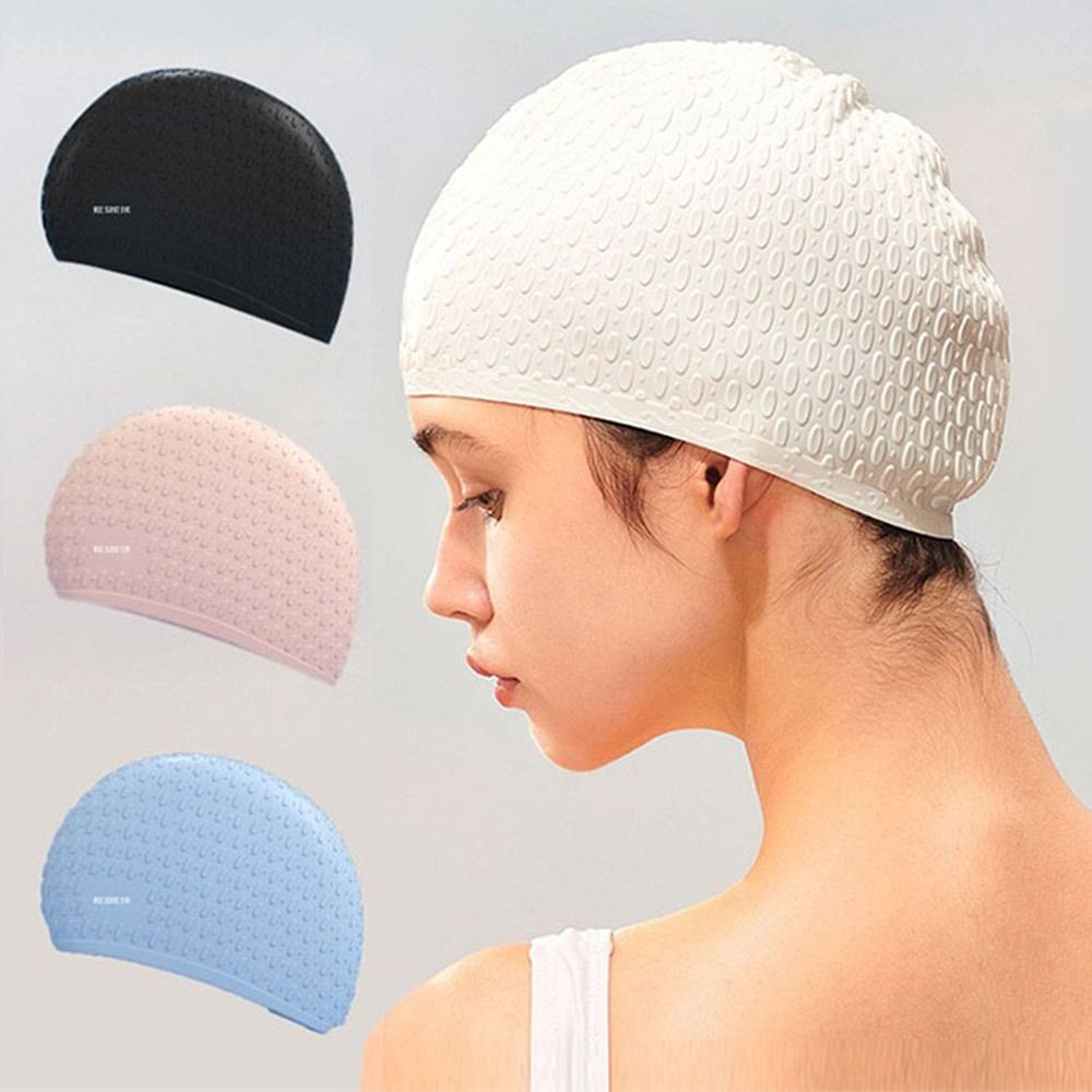 Elastic Summer Swimming Cap Wa - Swim Cap Silicone avaliação e preço