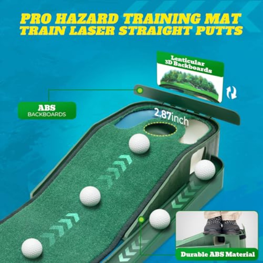 Putting Green Indoor - Golf Pu - Golf Putting Mat avaliação e preço