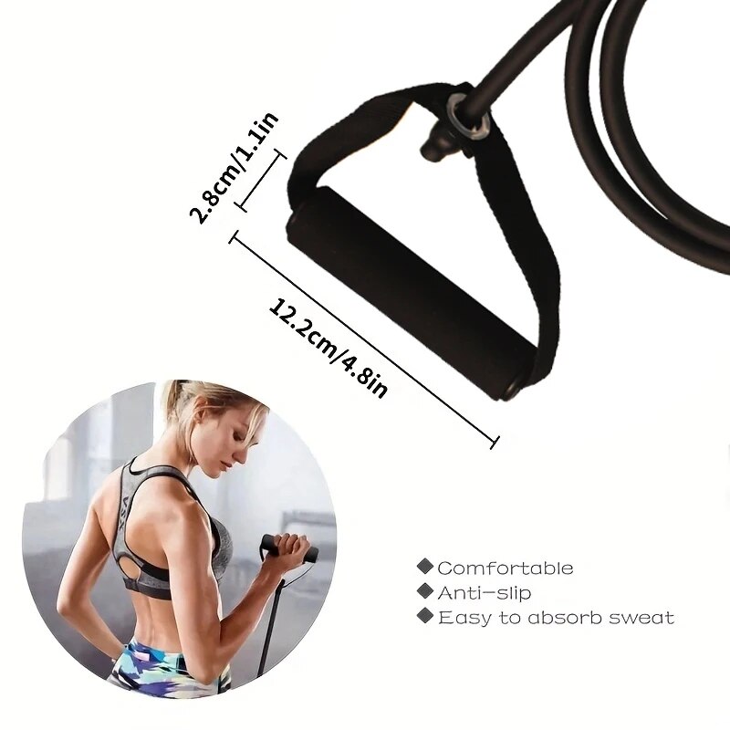 Resistance Bands With Handles, - Sports Equipment At Home avaliação e preço