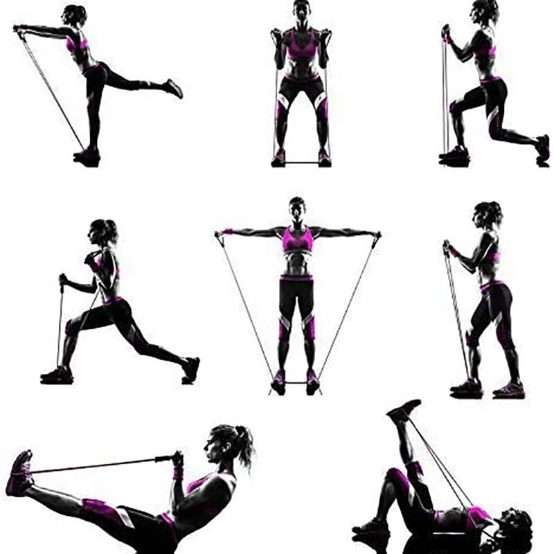 Resistance Bands With Handles, - Sports Equipment At Home avaliação e preço
