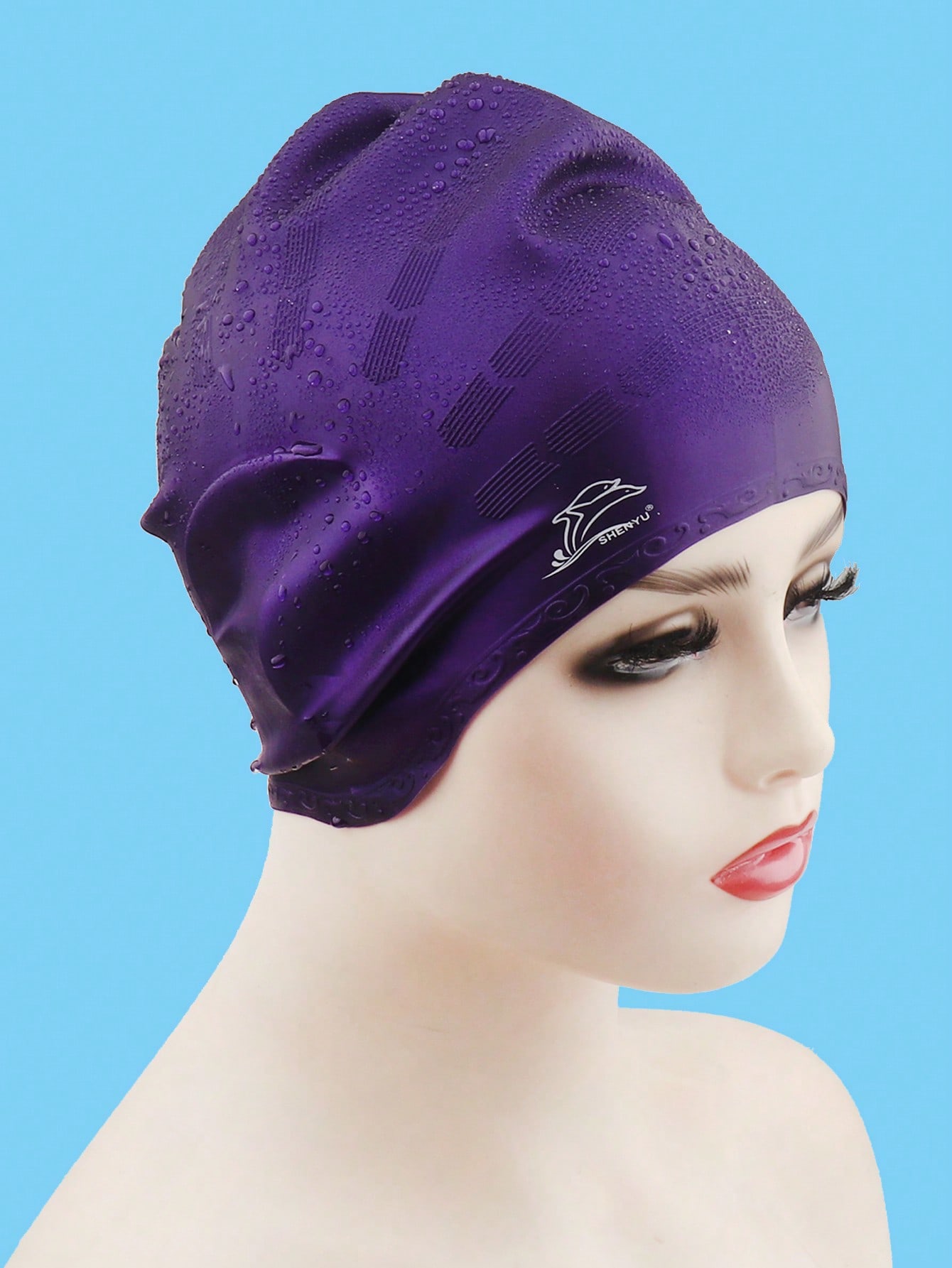 Silicone Waterproof Swim Cap E - Swim Cap Silicone avaliação e preço