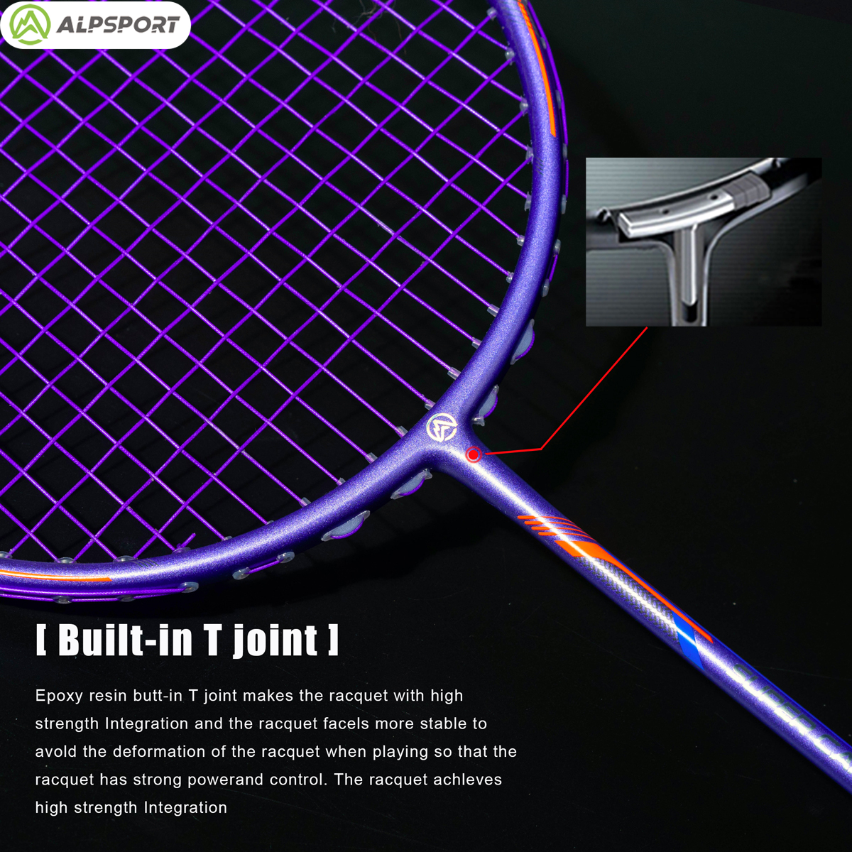 Alp GJ 10U Ultralight 52g T800 - Badminton Racket Carbon avaliação e preço