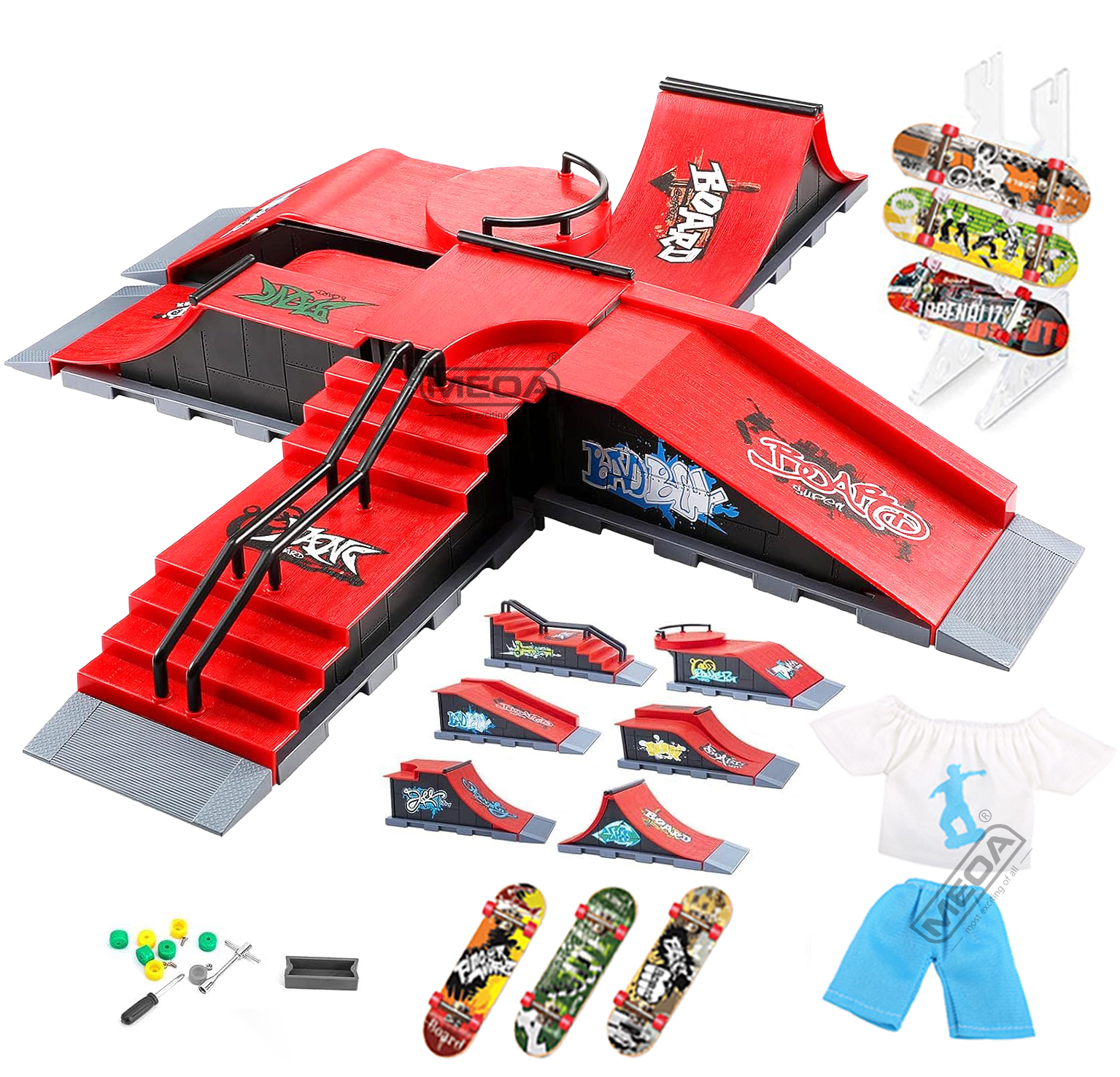 DIY Finger Skatepark 6-in-1 Se - Skateboard Complete Deck avaliação e preço