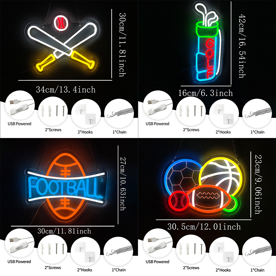 Ball Sports Equipment Led Neon - Sports Equipment Used avaliação e preço