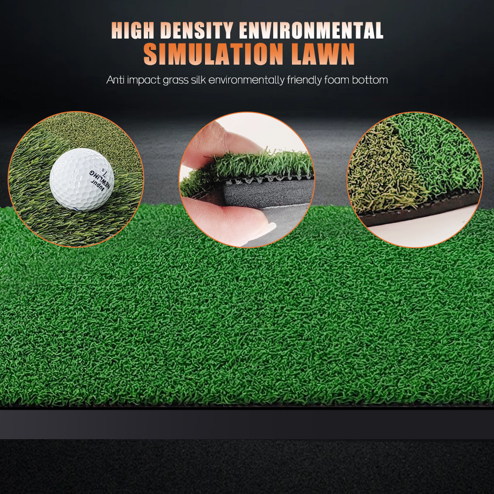 Golf Hitting Mat Indoor Outdoo - Golf Putting Mat avaliação e preço