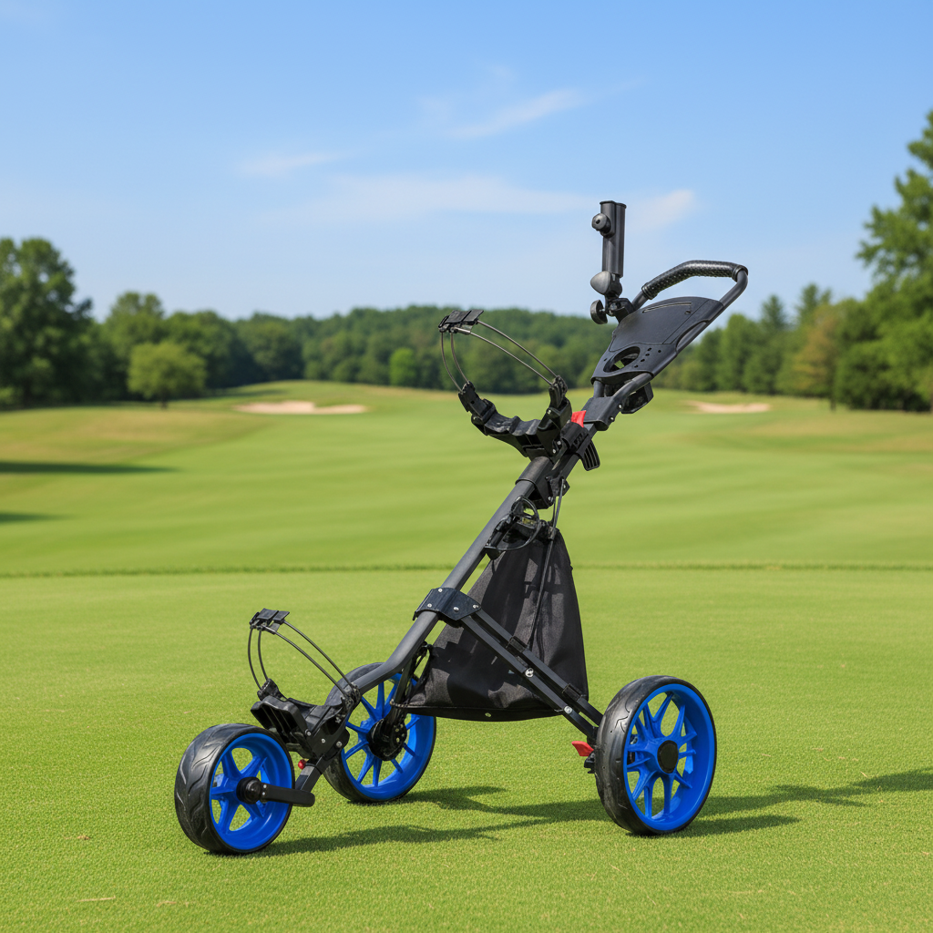 2026 Three-Wheeled Foldable Al - Sports Equipment Cart avaliação e preço