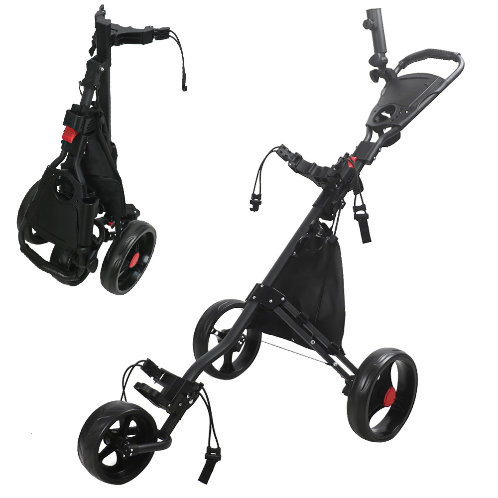 2026 Three-Wheeled Foldable Al - Sports Equipment Cart avaliação e preço