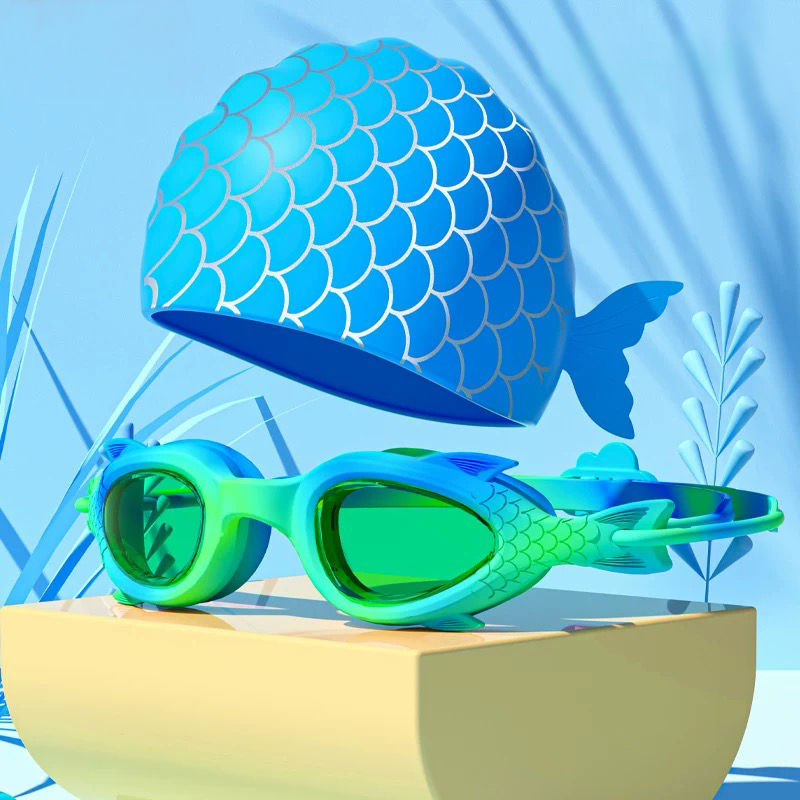 Children's swimming goggles; W - Swim Cap Silicone avaliação e preço