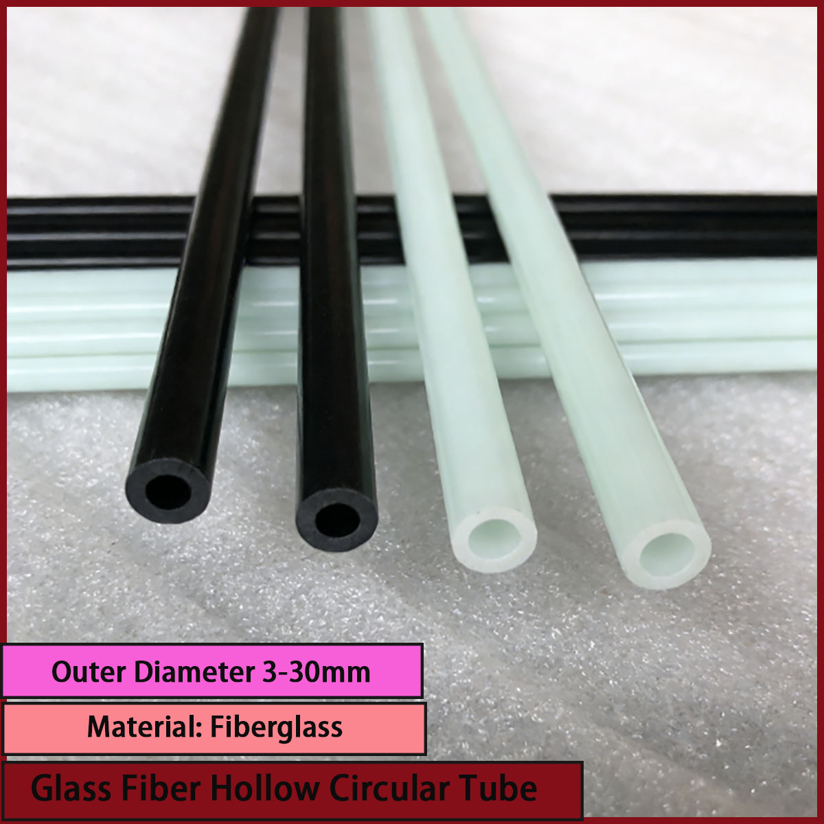 Hollow circular glass fiber tu - Sports Equipment Used avaliação e preço
