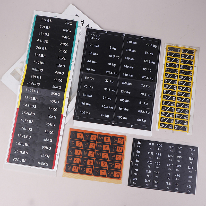 Weight Stack Labels 4.5kg To 1 - Sports Equipment Website avaliação e preço