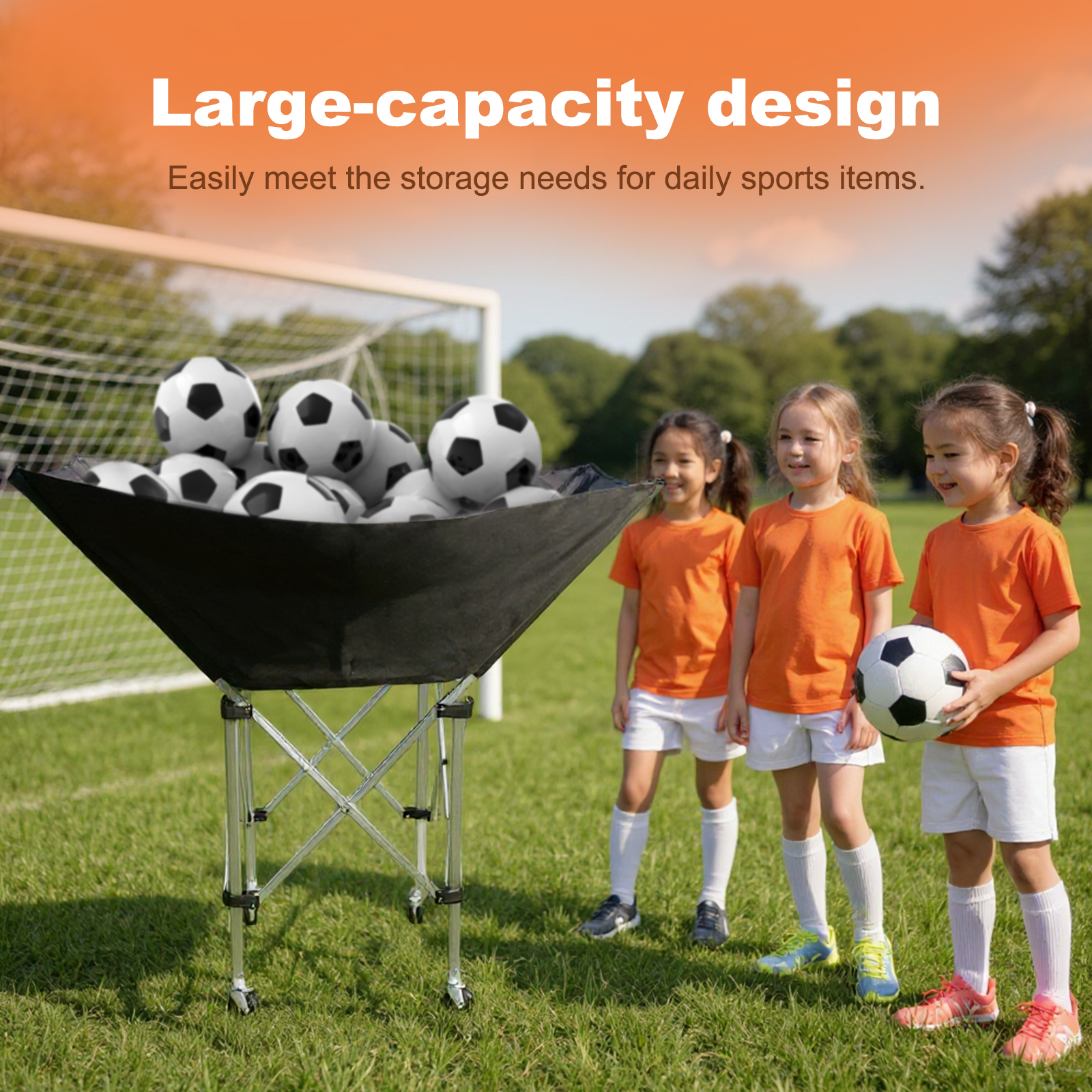 Collapsible Hammock Ball Cart  - Sports Equipment Cart avaliação e preço