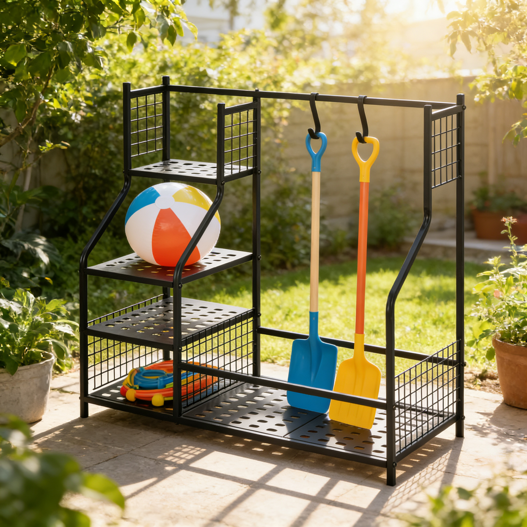 Modern Metal Display Shelf for - Sports Equipment For Sale avaliação e preço