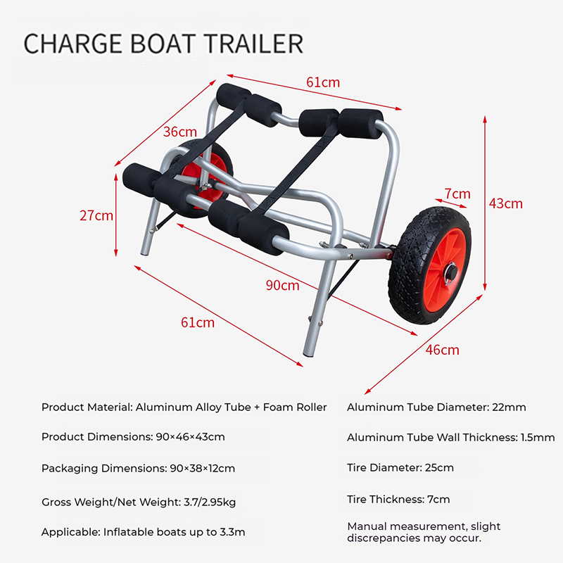 Portable Folding Kayak Trolley - Sports Equipment Cart avaliação e preço