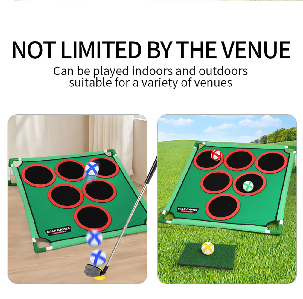 Portable Golf Game Play Set Go - Golf Putting Mat avaliação e preço