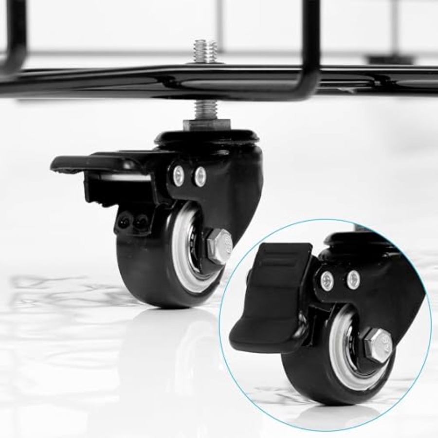 Heavy-Duty Folding Ball Cart w - Sports Equipment Cart avaliação e preço