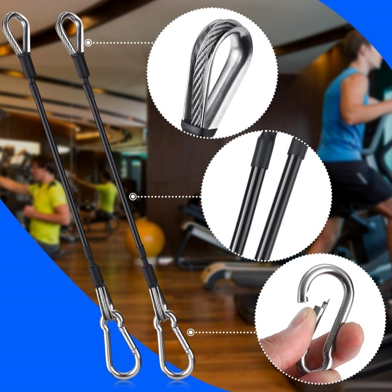 1/2Pcs 25cm Gym Cable Extensio - Sports Equipment At Home avaliação e preço