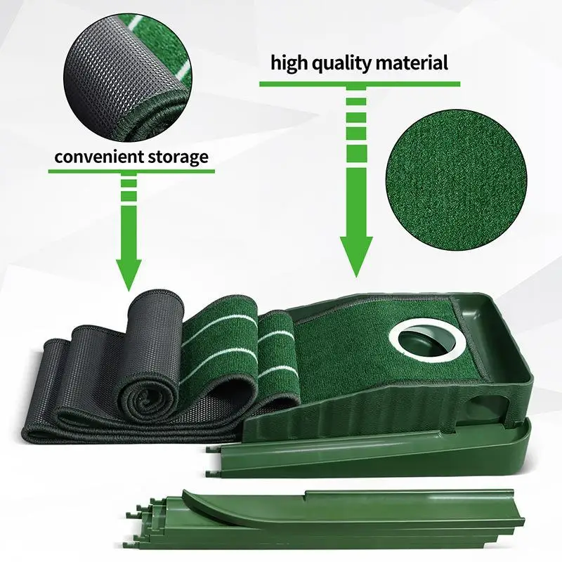 Mini Golf Green Putter Mat Por - Golf Putting Mat avaliação e preço
