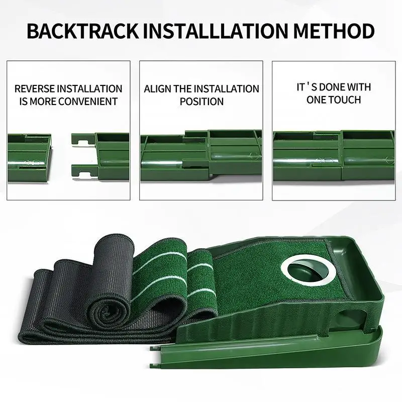 Mini Golf Green Putter Mat Por - Golf Putting Mat avaliação e preço