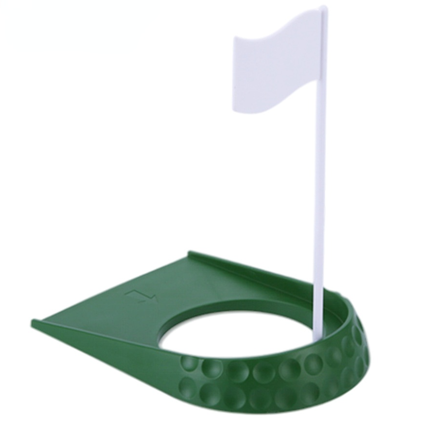 Golf Hole Cup with Hole Flag A - Golf Putting Mat avaliação e preço
