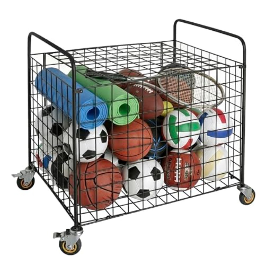MyGift Professional Gym Metal  - Sports Equipment Cart avaliação e preço