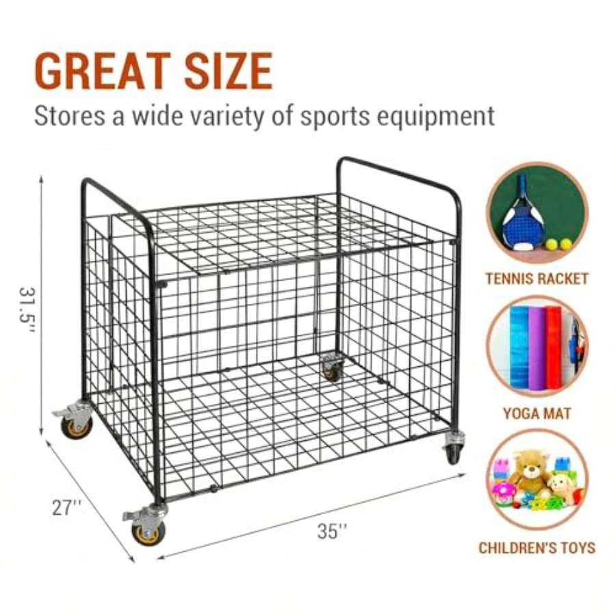 MyGift Professional Gym Metal  - Sports Equipment Cart avaliação e preço